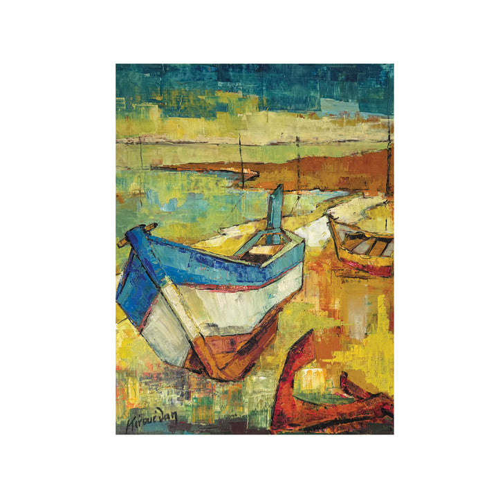 BATEAUX SUR LA PLAGE