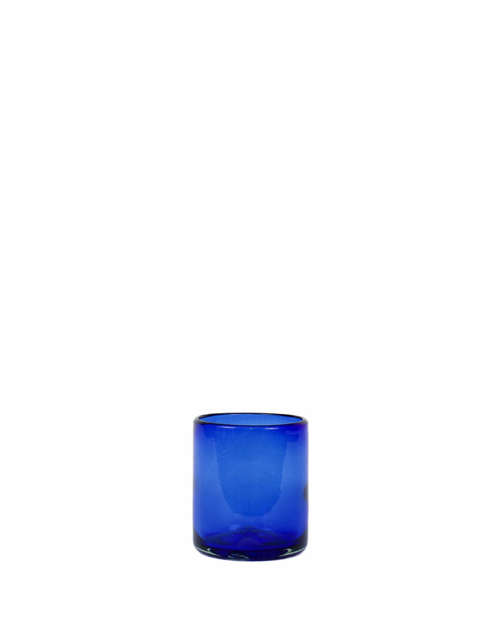 One cobalt blue tumbler